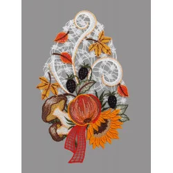 Fensterbild Herbstblumen