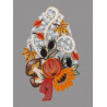 Fensterbild Herbstblumen