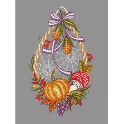 Fensterbild Herbstfrüchte