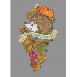 Fensterbild Herbstigel