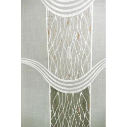 Flächengardine Denise in natur-braun detail