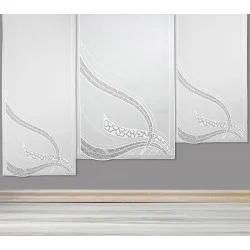 Edle Flächengardine Sarah in weiß