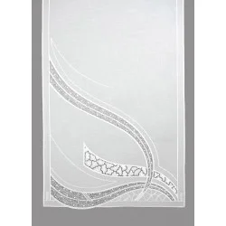 Edle Flächengardine Sarah in weiß