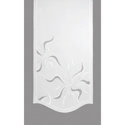 Flächengardine Alyssa in weiß-grau