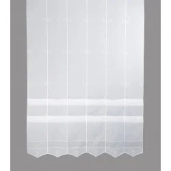 Moderne Raffgardine Tammy weiß grau Clipstore