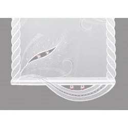 Elegante Stickerei-Schiebepaneele Lynette mit farbigen Fantasie-Ornameten