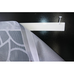 Moderne Jaquard-Schiebepaneele Lacey in grau