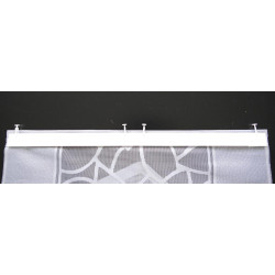 Moderne Jaquard-Schiebepaneele Lacey in grau