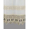 Feenhausgardine Mona aus Plauener Spitze in taupe