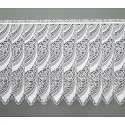 weiße Plauener Spitzengardine Malu