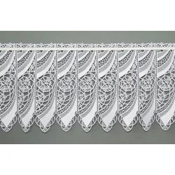 Weiße Spitzengardine Malu klein