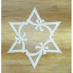 Spitzensterne Heiligabend gold