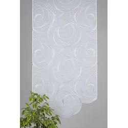 Flächengardine Diane in weiß-taupe