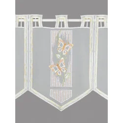 Bestickter Schmetterlings-Scheibenhänger Nadja Plauener Spitze