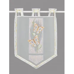 Bestickter Schmetterlings-Scheibenhänger Nadja Plauener Spitze