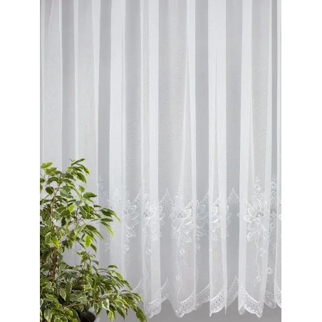 Stickereigardine Chrysantheme