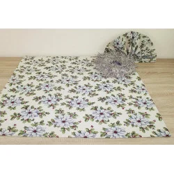 Malerische Gobelin-Mitteldecke Grüne Christsterne