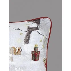 Keder-Kissenbezug Snowman in verschiedenen Größen