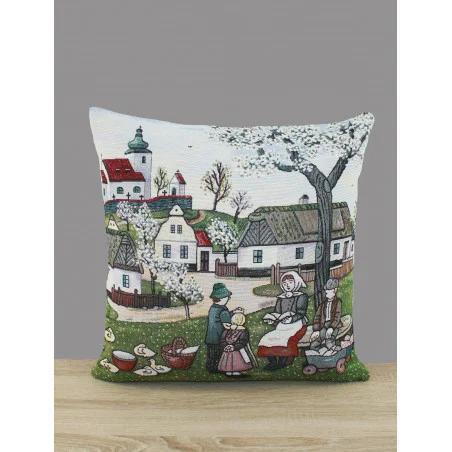 Gobelin-Kissen 4 Jahreszeiten