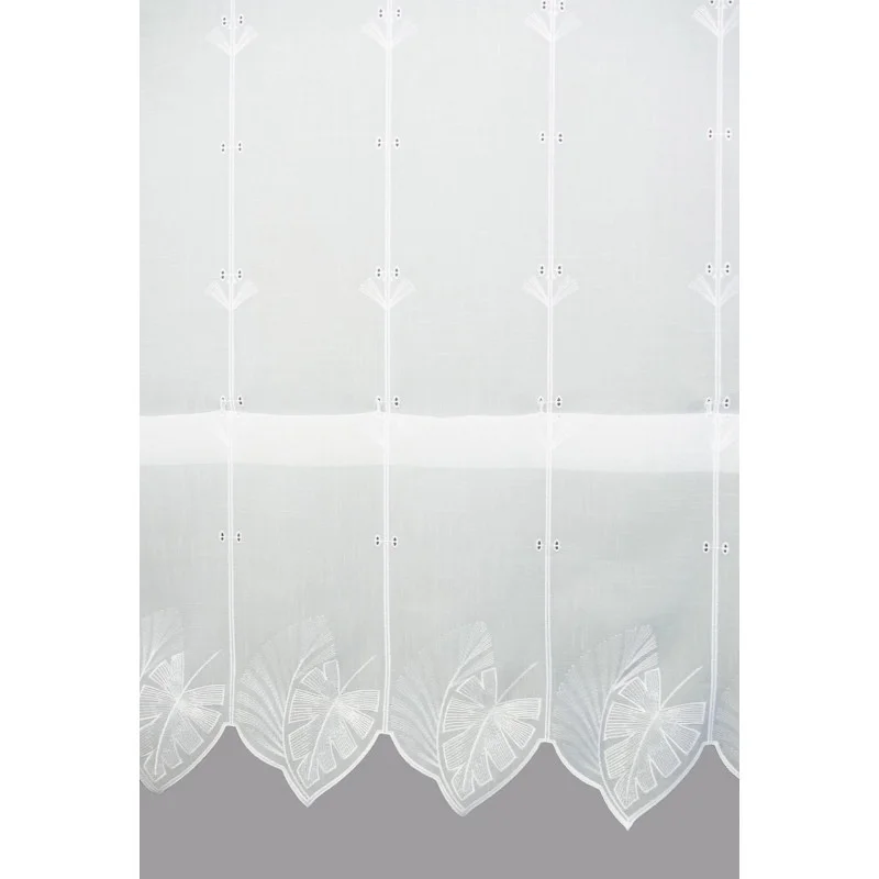 Raffgardine Dschungel in weiß 170 x 96 cm