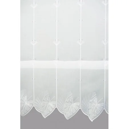 Raffgardine Dschungel in weiß 170 x 96 cm