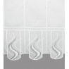 Modern bestickte Raffgardine Livia Plauener Spitze Detailbild