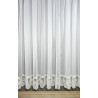 Lichtdurchlässige Gardine Lenja in Weiß, Store mit kunstvoller Luftspitze und floralen Stickereien für ein helles Heim.