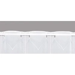 Modernes Raffrollo Mareike Clipstore Plauener Spitze Stangendurchzug