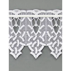 Plauener Spitzengardine Tamlyn in weiß