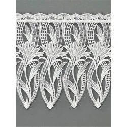 Ansprechende Plauener Spitzengardine Daphne in natur