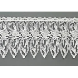 Ansprechende Plauener Spitzengardine Daphne in natur