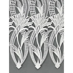 Ansprechende Plauener Spitzengardine Daphne in natur Detailbild