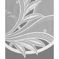 Attraktive, mehrfarbig bestickte Schiebepaneele Esmé mit Bogenabschluß