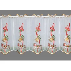 Weihnachts-Kurzgardine Schaukelpferd