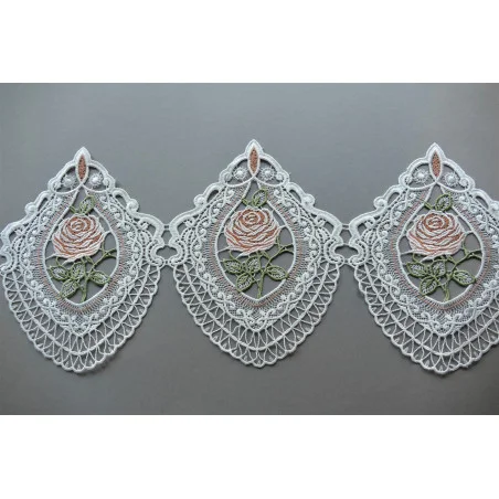 Plauener Spitzenkante Vivien in orange