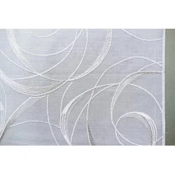 Flächengardine Diane in weiß-taupe