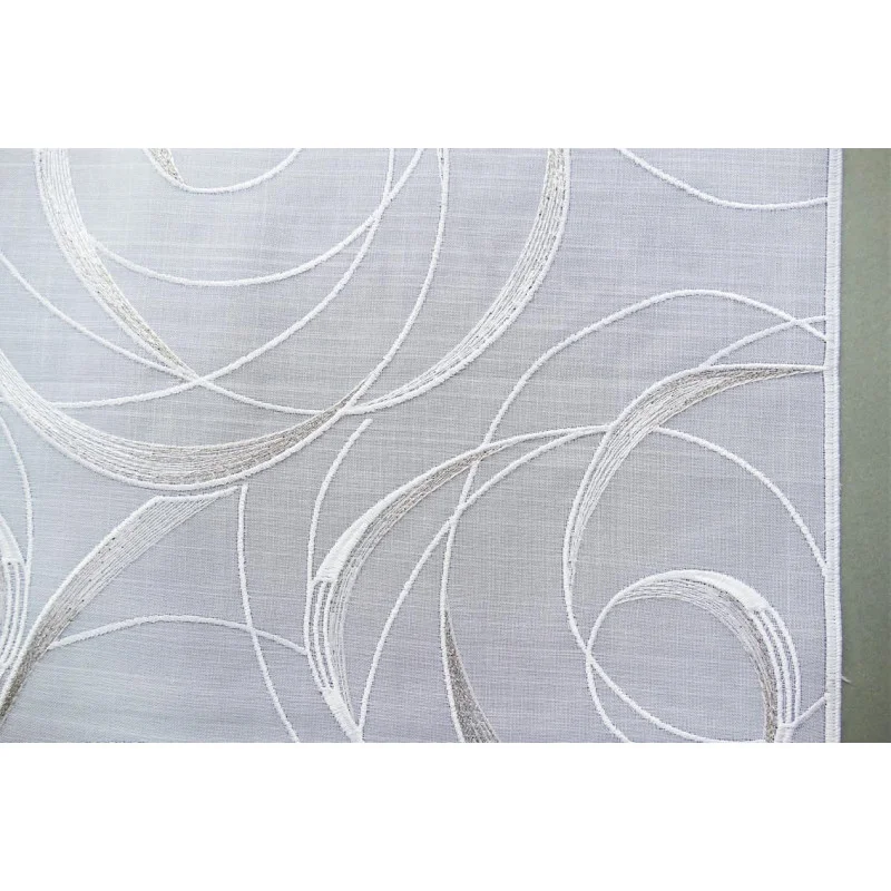 Flächengardine Diane in weiß-taupe
