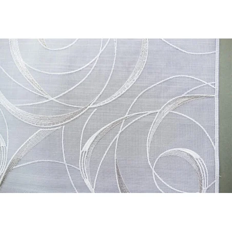 Flächengardine Diane in weiß-taupe