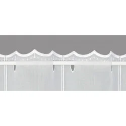 Stickerei-Scheibengardine Paula Stangendurchzug