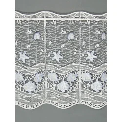 Plauener Spitzengardine Fische in blau