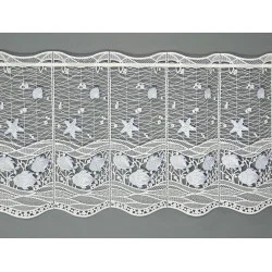 Plauener Spitzengardine Fische in blau