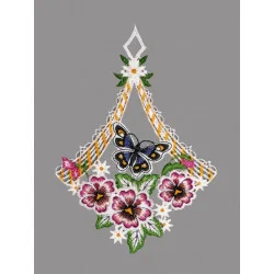 Fensterbild Schmetterling im Rahmen