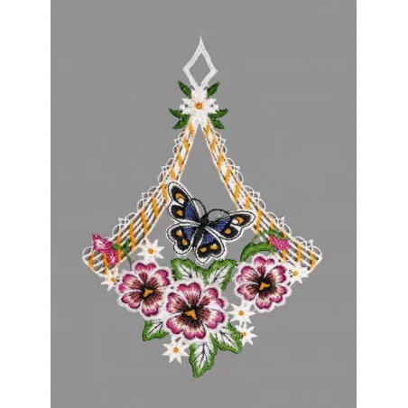 Fensterbild Schmetterling im Rahmen