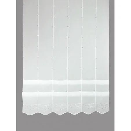 Moderes Plauener Stickerei-Raffrollo Sina