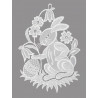Fensterbild Osterhase aus Plauener Spitze