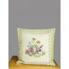 Ländlicher Gobelin-Kissenbezug Osternest 45x45 cm