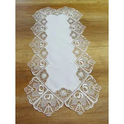 Läufer Katrina Plauener Spitze in natur