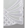 Stickerei-Schiebepaneele Milena in weiß-taupe Detailbild