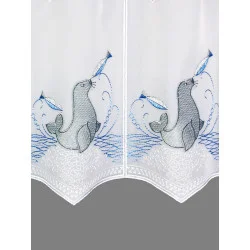 Stickerei-Scheibengardine Robby Detail