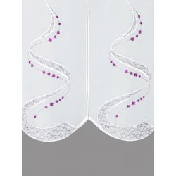 Modern bestickte Kurzgardine Julietta Detailbild